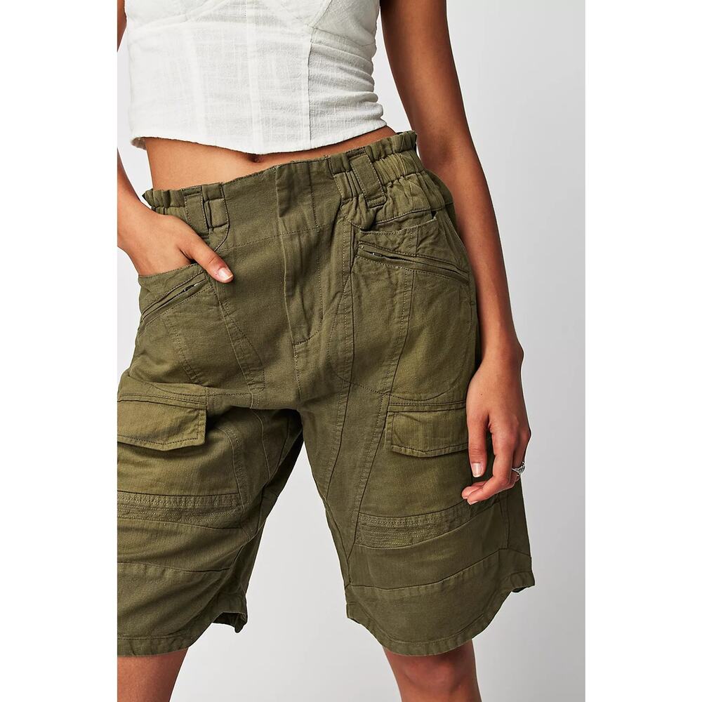 Free People Islands Of Time Utility Shorts NWT
